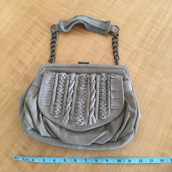 Zara Taupe Suede Shoulder Bag - Picture 7 of 8